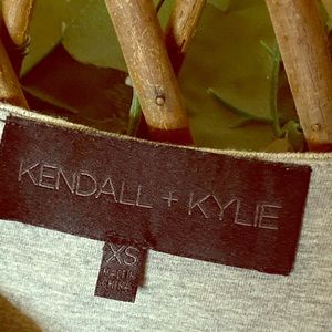 Kendall & Kylie Gray asymmetrical Dress